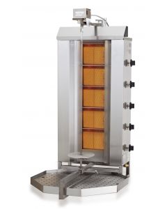 Combisteel GYROS GRILL GAS MOTOR ON TOP 5 HEATING ZONES