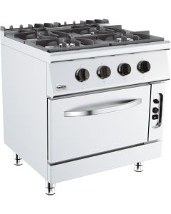 Combisteel BASE 700 GAS STOVE 4 BU. WITH GAS OVEN