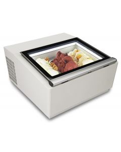 CombiSteel COUNTERTOP MODEL ICE CREAM DISPLAY WHITE  OPENS ON THE OPERATING SIDE