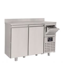 CombiSteel 600 REFRIGERATED COUNTER 2 DOORS  WITH DISPOSAL DRAWER FOR COFFEE