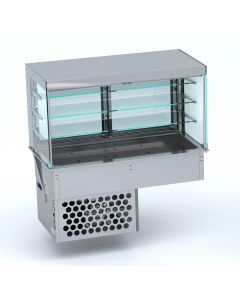 CombiSteel DROP-IN CUBIC REFRIGERATED DISPLAY - ROLL-UP 3/1