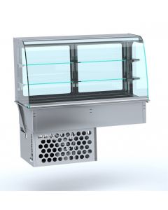 CombiSteel DROP-IN CURVED REFRIGERATED DISPLAY - CLOSED 4/1
