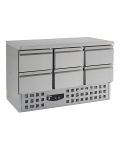 Combisteel REFRIGERATED COUNTER 6 DRAWERS